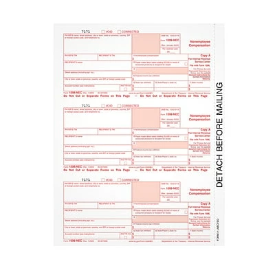 Budget ✔️ TOPS 2022 1099-NEC Copy A Laser/Inkjet Tax Forms, 50 Sheets/Pack (LNECFED16) ❤️