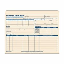 Brand new 😍 Tops® Employee Record Files TOPS Employee Record Master File, 20/Pack (TOP 3280) 🎁