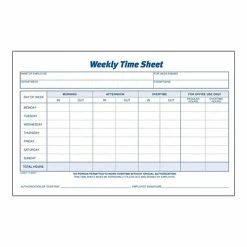 Cheap 🎉 Weekly Time Sheets Adams Time Sheets, 100/Pad, 2 Pads/Pack (ABF 9507ABF) 🔥