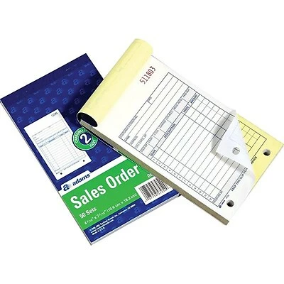 Deals 😉 Adams Carbonless Sales Order Books Adams Sales Orders, 7.19"L X 4.19"W, 10/Box (DC470510) 😉