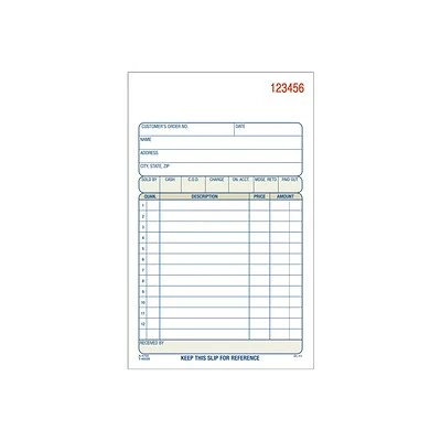 Deals 😉 Adams Carbonless Sales Order Books Adams Sales Orders, 7.19"L X 4.19"W, 10/Box (DC470510) 😉 - Image 2