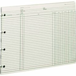 Flash Sale ❤️ Accounting & Record Journals Wilson Jones Ledger Paper, Balance Ledger, 9 1/4" X 11 7/8", Green, 100 Sheets (WLJGN2D) ✔️