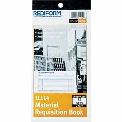 Coupon 💯 Accounting & Record Journals Rediform Material Requisition Book, 2 Parts, Carbonless, 4 1/4" X 7 7/8", 50/Pk 😀