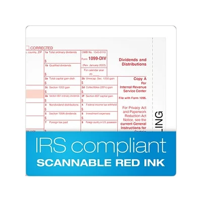 Best Pirce 🛒 W-2 Individual Forms Adams 2022 1099-DIV Tax Form, White, 10/Pack (STAX5DV-22) 👍 - Image 5