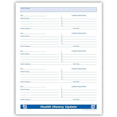 Best Sale 👍 Dental Forms Medical Arts Press® FormFamily Dental History Update Form 😉