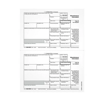 Coupon ✔️ TOPS 2022 1099-MISC Laser Tax Forms, 50/Pack (LMISCREC-S) 🔔