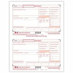 Hot Sale 🎉 Tax Forms ComplyRight W-2 2-Up Federal Copy A Tax Form, 50/Pack (520150) 😀
