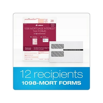 Brand new 🛒 W-2 Individual Forms Adams 2022 1098 Tax Form, White, 12/Pack (STAX1098-22) 😍 - Image 2
