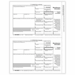Deals ⌛ Tax Forms ComplyRight 1099-MISC 2-Up Recipient Copy B Tax Form, 50/Pack (511150) 🤩