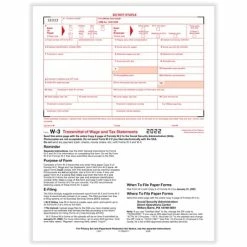Coupon 😉 Tax Forms ComplyRight W-3 Transmittal Tax Form, 25/Pack (520025) 😍