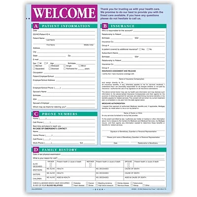 Brand new 🔥 Medical Health History & Registration Forms Medical Arts Press® Welcome Registration And History Form 💯 - Image 2