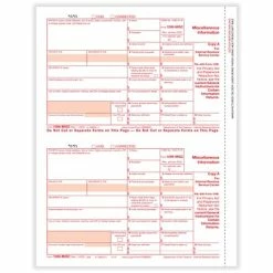 Wholesale ⌛ Tax Forms ComplyRight 2022 1099-MISC 2-Up Federal Copy A Tax Form, 50/Pack (511050) 🥰