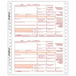 Cheapest 😉 Tax Forms ComplyRight 1099-MISC Copies A/State/B/C/2 Tax Form Set, 25/Pack (7154525) 🎉