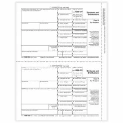 Best Pirce 💯 Tax Forms ComplyRight 1099-DIV 2-Up Recipient Copy B Tax Form, 50/Pack (513150) ✨