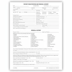 Promo 🔔 Dental Health History & Registration Forms Medical Arts Press® Dental Registration And Medical History Form, Ledger Stock 🔔