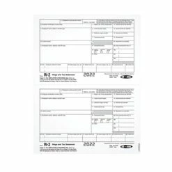 Deals ⭐ W-2 Individual Forms TOPS W-2 Tax Form, 1 Part, Copy C, White, 8 1/2" X 11", 100 Forms/Pack 🔔
