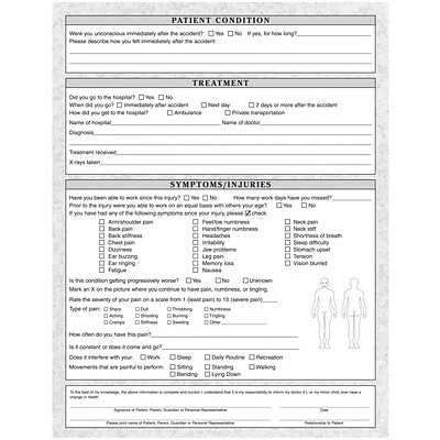 Outlet 👏 Chiropractic Forms Medical Arts Press® Vehicle Accident Information Form ⭐ - Image 3