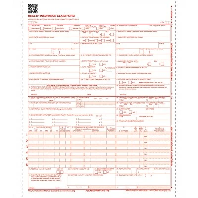 Flash Sale 🌟 TFP Dot-Matrix Health Insurance Forms ComplyRight™ CMS-1500 Health Insurance Claim Form (02/12), 2-Part Continuous, White/Yellow, 1,000/Box ✔️