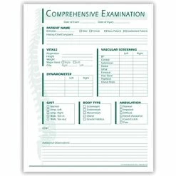 Discount 🎁 Chiropractic Forms Medical Arts Press® Comprehensive Examination Form 🥰