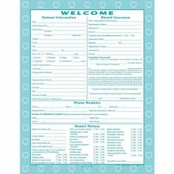 Best deal 😀 Dental Health History & Registration Forms Medical Arts Press® Dental Registration And History Form; Tooth Border ⭐