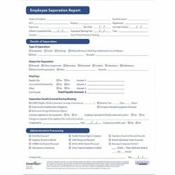 Best Sale ❤️ HR & Medical Forms ComplyRight Employee Separation Forms (AR0373) ⭐