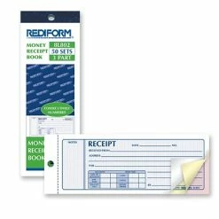 Cheapest 💯 Rediform® Gold Standard Receipt Book Rediform Money Receipts Collection Forms, Carbonless, 3 Parts, 2 3/4" X 7" (8L802) 💯