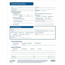 Best Pirce 🧨 HR & Medical Forms ComplyRight Payroll Change Notice Forms (AR0394) ⭐