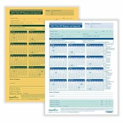 Outlet 😍 ComplyRight™ Attendance Tracker ComplyRight 2023 2-Part Time Off Request And Approval Form, Pack Of 50 (A0030) ✔️