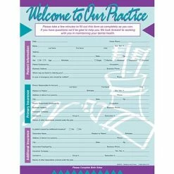 Best reviews of 🛒 Dental Health History & Registration Forms Medical Arts Press® Dental Registration And History Form; Purple And Teal Design ⭐