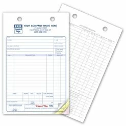 New 🔥 Deluxe Custom Service And Appointment Forms Custom Work Order Register Form, Classic Design, Large Format, 2 Parts, 1 Color Printing, 5 1/2" X 8 1/2", 500/Pack 🌟