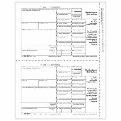 Hot Sale 👏 Tax Forms ComplyRight 1099-DIV 2-Up Payer Copy C Tax Form, 50/Pack (513250) 🔔