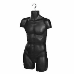 Budget 👏 Nahanco Body Forms NAHANCO Men's Half Round Display Form, Black, 1 Each ⌛