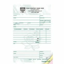 Coupon 🧨 Deluxe Custom Service And Appointment Forms Custom Florist Register Form, Colors Design, Large Format, 3 Parts, 1 Color Printing, 5 1/2" X 8 1/2", 500/Pack 😀