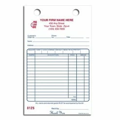 Budget 🛒 Deluxe Custom Charge Slips Custom Register Forms, Classic, Cash & Charge 3 Parts, 1 Color Printing, 5 1/2" X 8 1/2", 500/Pack ⌛