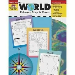 Brand new 🤩 Social Studies Books Evan-Moor® The World - Reference Maps & Forms ⌛