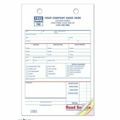 Top 10 🤩 Deluxe Custom Service And Appointment Forms Custom Road Service Register Form, Large Format, 3 Parts, 1 Color Printing, 5 1/2" X 8 1/2", 500/Pack 👏