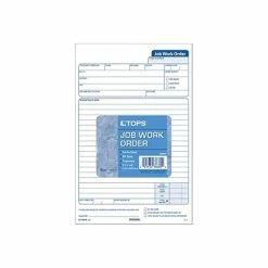 Coupon 🔥 Business Forms TOPS Job 3-Part Carbonless Work Orders Forms, 8.62"L X 5.67"W, 50 Forms, Each (TOP 3868) 💯