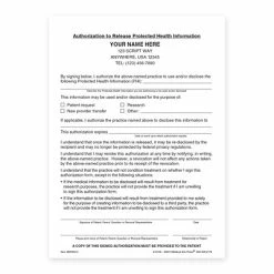 New ❤️ Quill Brand Custom General Medical Custom Carbonless Authorization To Release PHI Forms, 4" X 5-1/2", 100 Sheets Per Pad ⌛