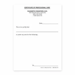 Coupon ✔️ Quill Brand Custom General Medical Custom Carbonless 2-Part Certificate Of Professional Care Forms, 4" X 5-1/2", 50 Sets Per Pad 🔥