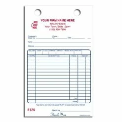 Flash Sale ✨ Deluxe Custom Charge Slips Custom Register Forms, Classic, Cash & Charge 2 Parts, 1 Color Printing, 5 1/2" X 8 1/2", 500/Pack 🔥