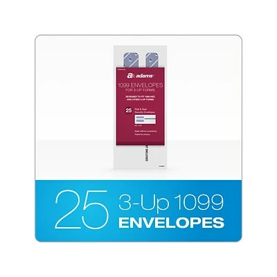 Coupon 🎉 W-2 Individual Forms Adams 2022 Envelope Peel & Seal Tax Form Envelopes, White, 25/Pack (STAX3-22) 😍 - Image 2