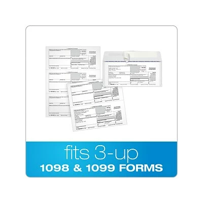 Coupon 🎉 W-2 Individual Forms Adams 2022 Envelope Peel & Seal Tax Form Envelopes, White, 25/Pack (STAX3-22) 😍 - Image 3