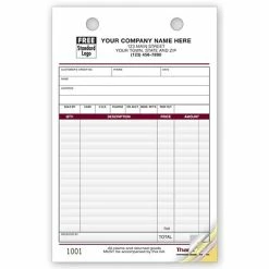 Coupon 🥰 Deluxe Custom Charge Slips Custom Multi-Purpose Register Form, Image Design, Large Format, 3 Parts, 1 Color Printing, 5 1/2" X 8 1/2", 500/Pack 👍