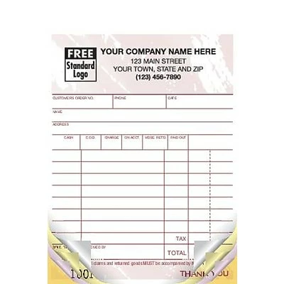 Best Pirce 👏 Deluxe Custom Charge Slips Custom Multi-Purpose Register Form, Colors Design, Small Format, 4 Parts, 1 Color Printing, 4" X 6", 500/Pack 🔔