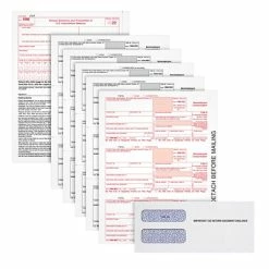 Best Sale 🔔 TOPS 2022 1099-NEC 5-Part Laser/Inkjet Tax Forms & Envelopes, 100 Sets/Pack (LNEC5KIT-S) ❤️