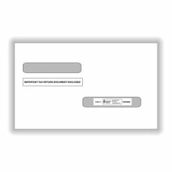 Best Sale 🛒 W-2 Individual Forms ComplyRight Dbl-Window Tax Envelopes For W-2 (5216)/1099-R (5175) Tax Forms, Moisture/Gum-Seal, White, 100/Pack (61611100) ✨