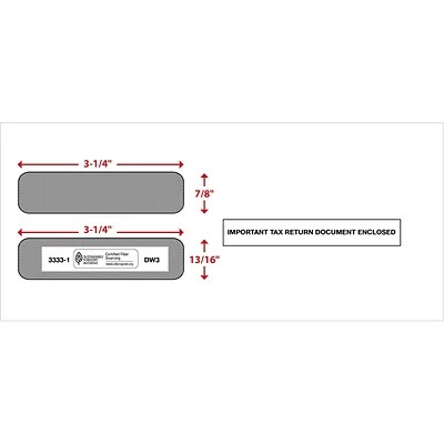 Coupon 👏 Tax Forms ComplyRight Moisture Seal W-2 Tax Form Envelope, White, 50/Pack (3333150) 🔔 - Image 3