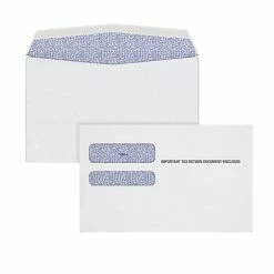 Outlet 👏 Tax Forms TOPS 2022 Pressure Seal Double Window 1095 B&C Tax Form Envelopes, White, 100/Pack (DW1095BC18-S) ❤️