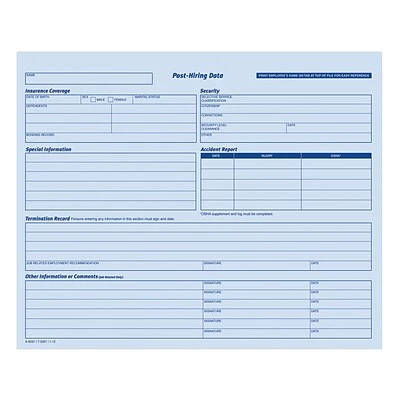 Hot Sale 🥰 Adams® Employee Personnel File & Forms Adams 1 Part Employee Personal Files, 20/Pack (9287ABF) ❤️ - Image 2