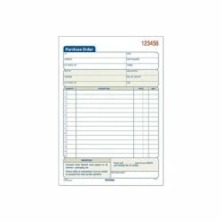 Brand new 🛒 Business Forms Adams 2-Part Carbonless Purchase Requisitions Book, 8.44"L X 5.56"W, 50 Forms/Book, Each (ABF DC5831) 🛒